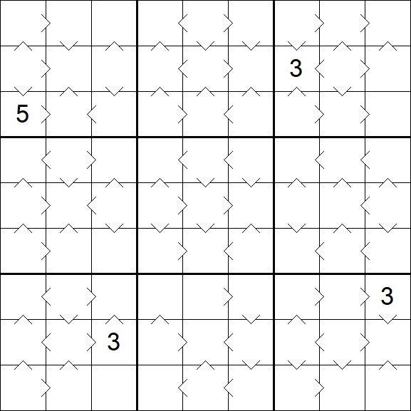 Greater Than Sudoku - Medium