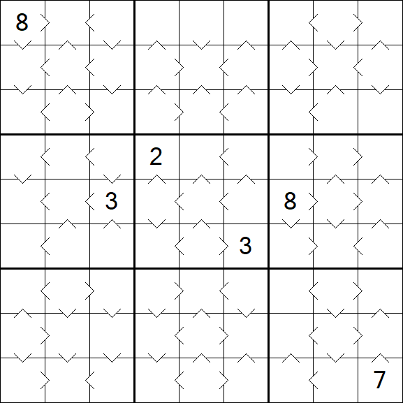 Greater Than Sudoku - Medium