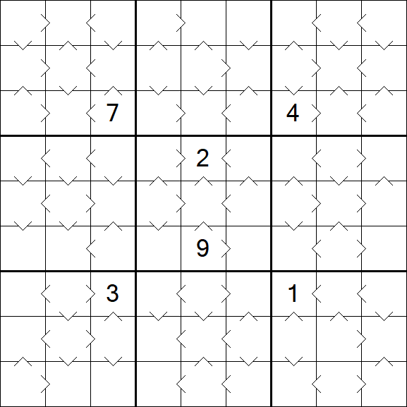 Greater Than Sudoku - Medium