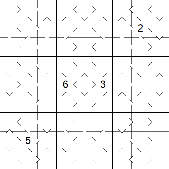 Greater Than Sudoku - Medium