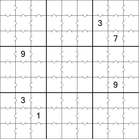 Greater Than Sudoku - Medium