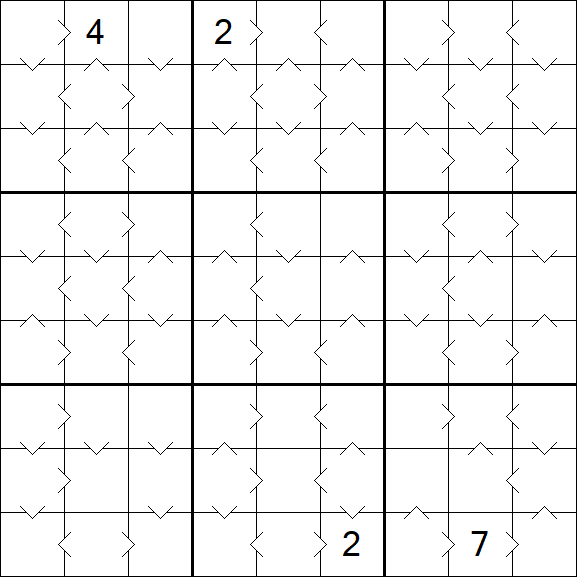 Greater Than Sudoku - Medium