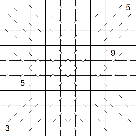 Greater Than Sudoku - Medium