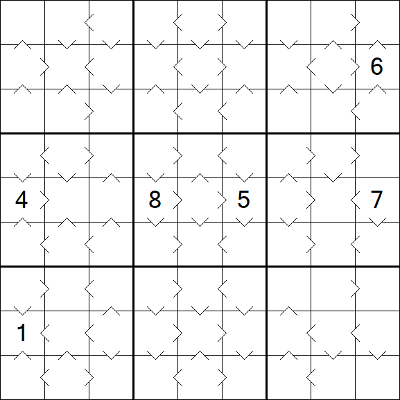 Greater Than Sudoku - Medium
