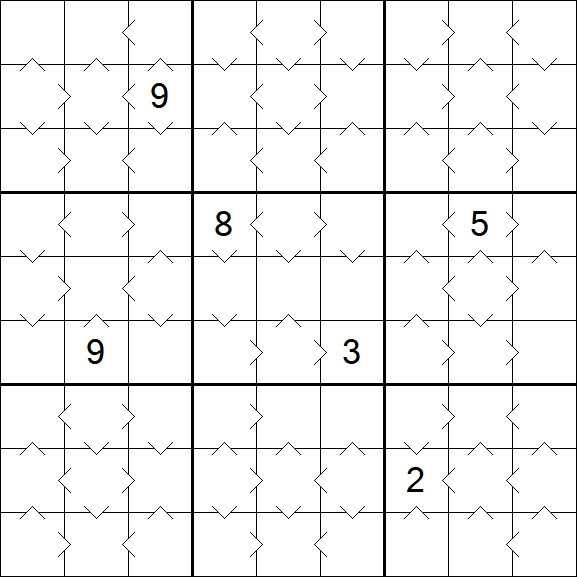 Greater Than Sudoku - Medium