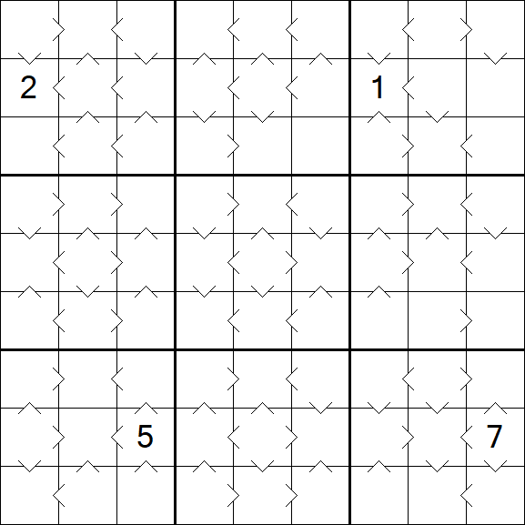 Greater Than Sudoku - Medium