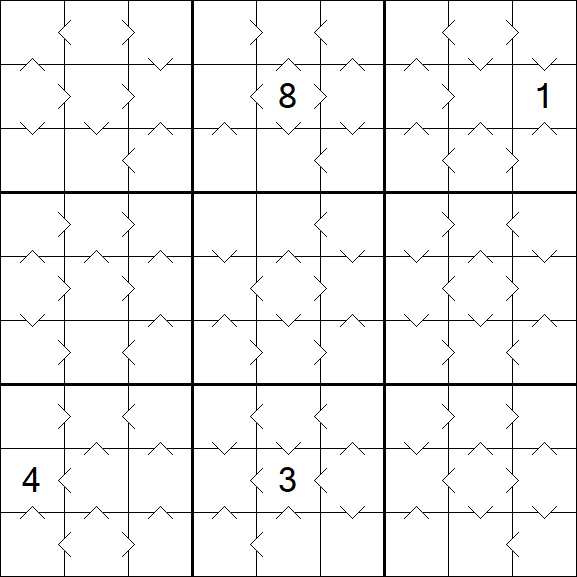Greater Than Sudoku - Medium