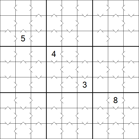 Greater Than Sudoku - Medium
