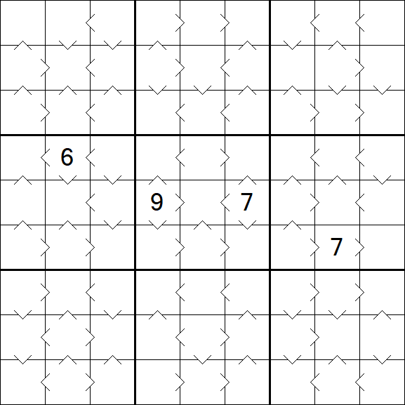 Greater Than Sudoku - Medium