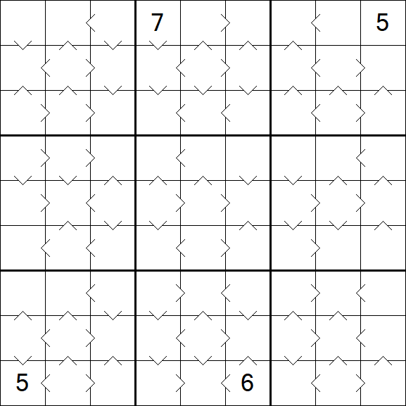Greater Than Sudoku - Medium