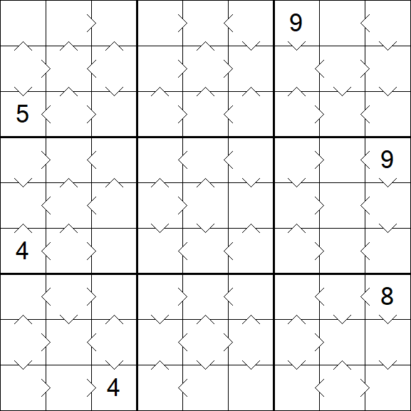 Greater Than Sudoku - Medium