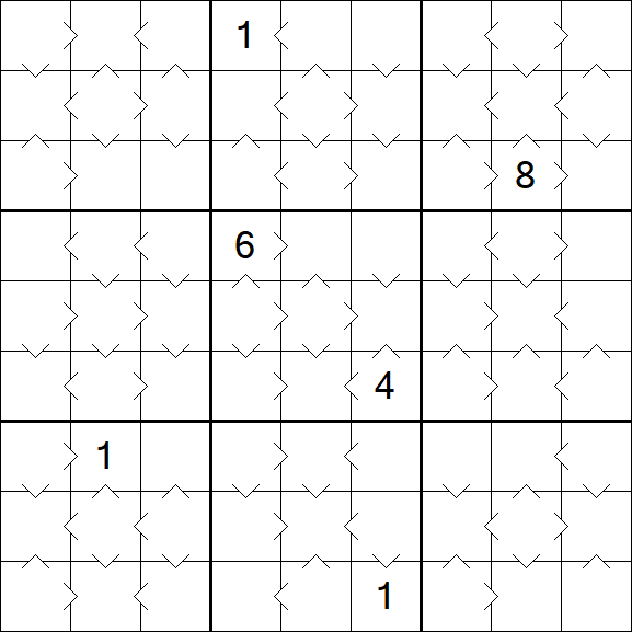 Greater Than Sudoku - Medium