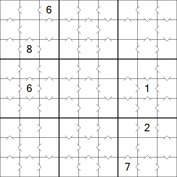Greater Than Sudoku - Medium