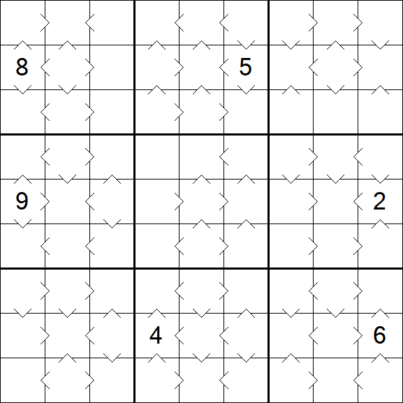 Greater Than Sudoku - Medium