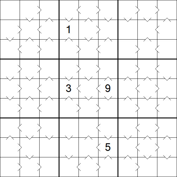 Greater Than Sudoku - Medium