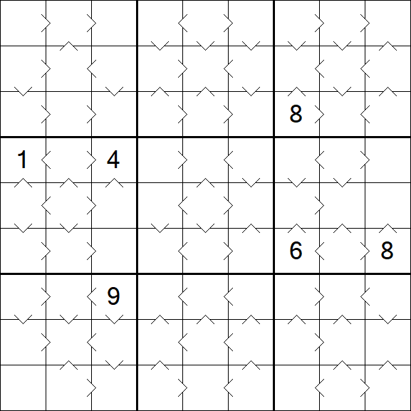 Greater Than Sudoku - Medium