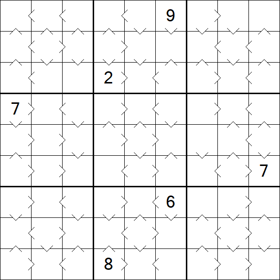 Greater Than Sudoku - Medium