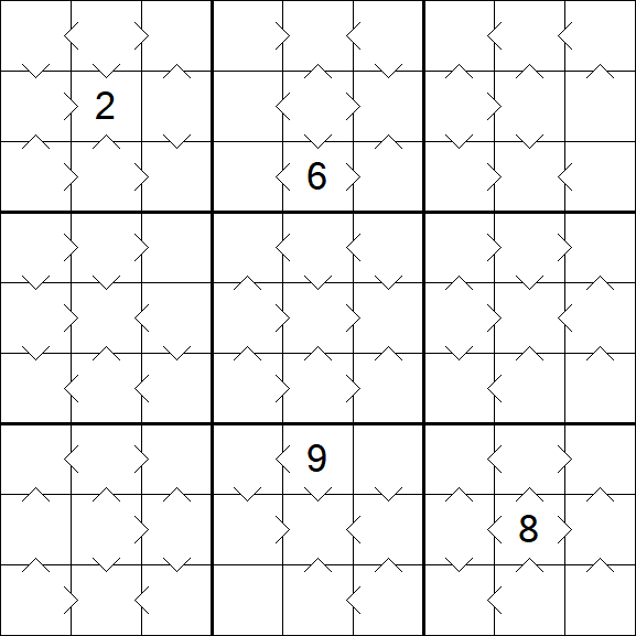 Greater Than Sudoku - Medium