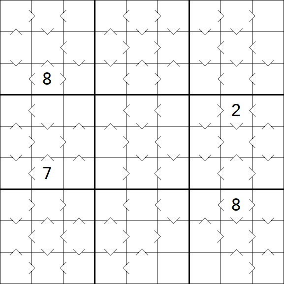 Greater Than Sudoku - Medium