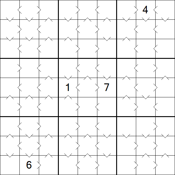 Greater Than Sudoku - Medium