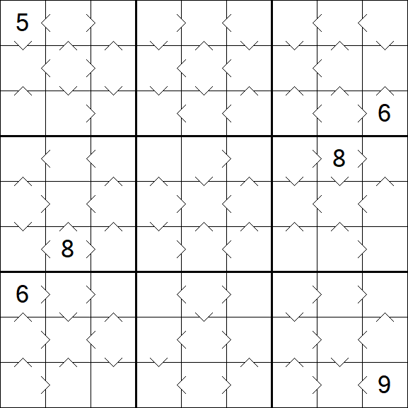 Greater Than Sudoku - Medium