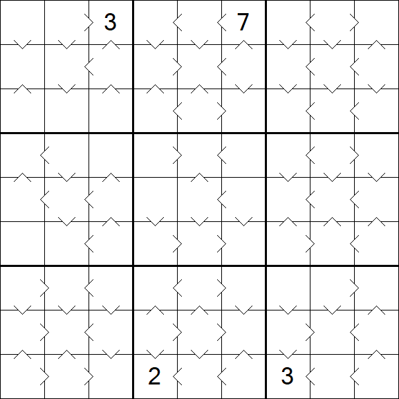 Greater Than Sudoku - Medium
