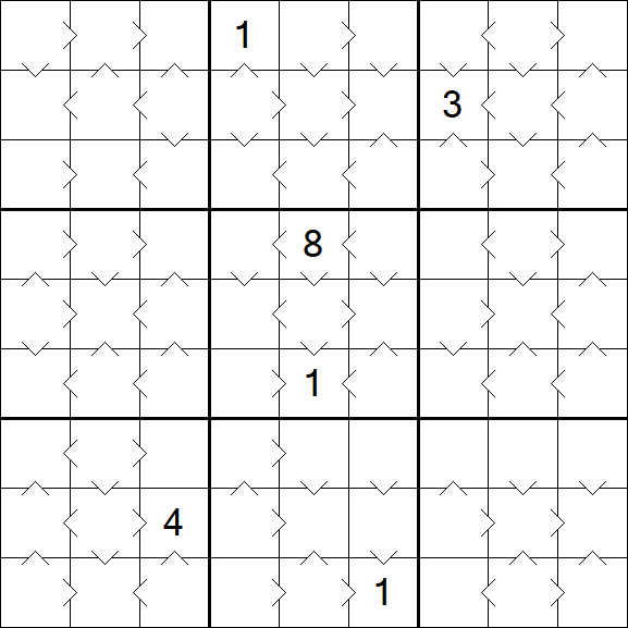 Greater Than Sudoku - Medium