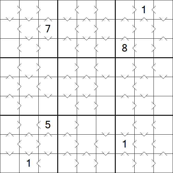 Greater Than Sudoku - Medium