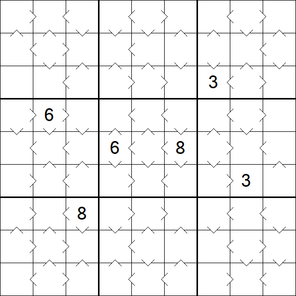 Greater Than Sudoku - Medium