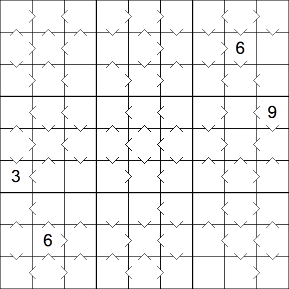 Greater Than Sudoku - Medium