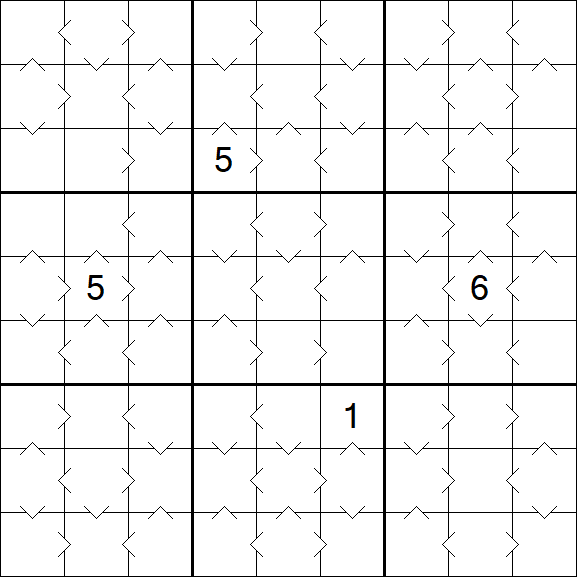 Greater Than Sudoku - Medium