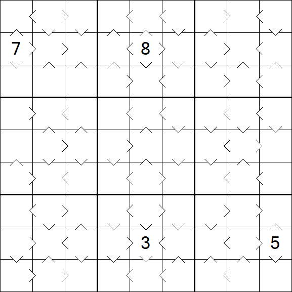 Greater Than Sudoku - Medium