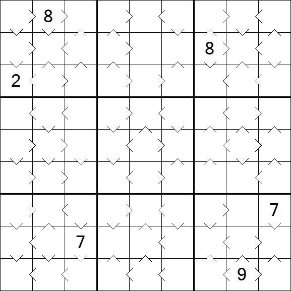 Greater Than Sudoku - Medium