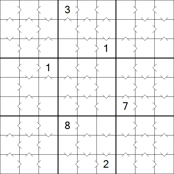 Greater Than Sudoku - Medium