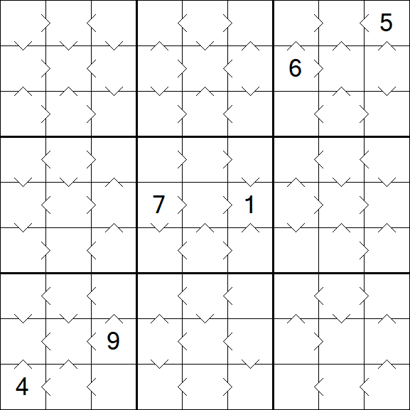 Greater Than Sudoku - Medium