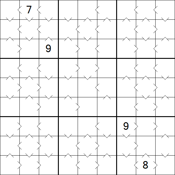 Greater Than Sudoku - Medium
