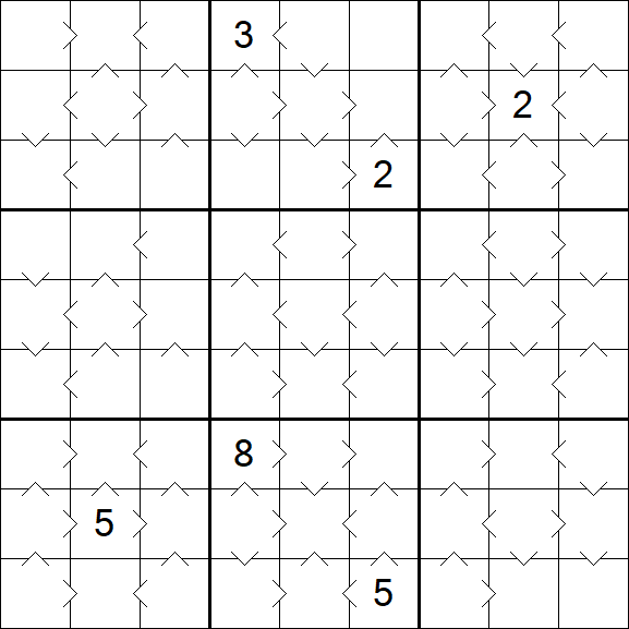 Greater Than Sudoku - Medium