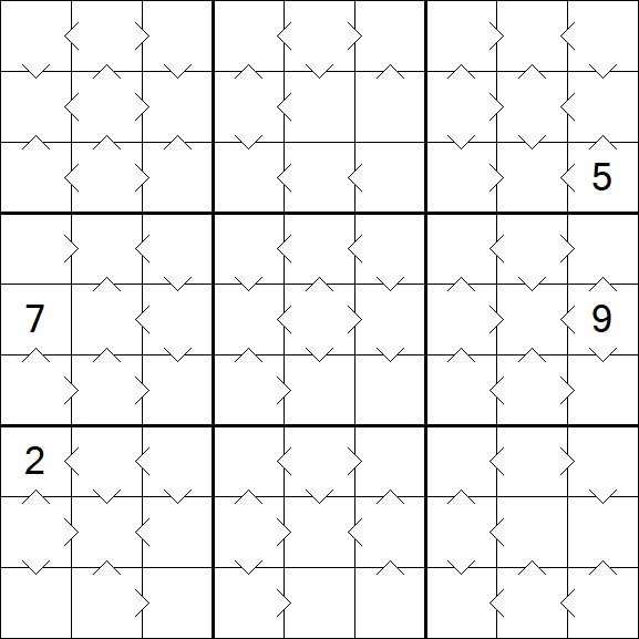 Greater Than Sudoku - Medium