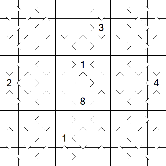 Greater Than Sudoku - Medium