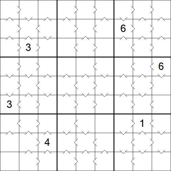 Greater Than Sudoku - Medio