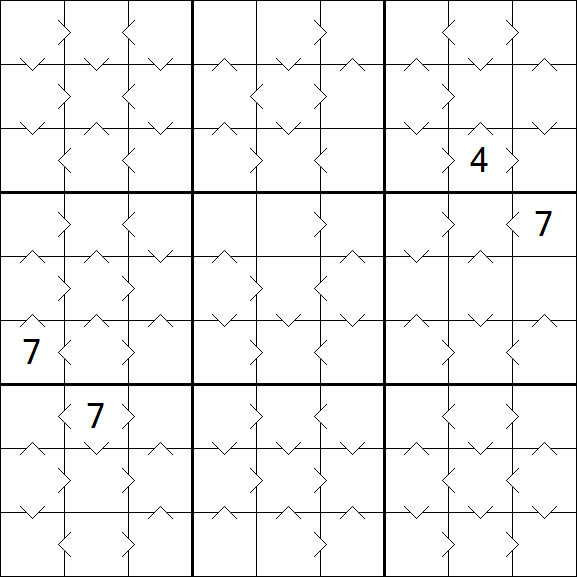 Greater Than Sudoku - Medium