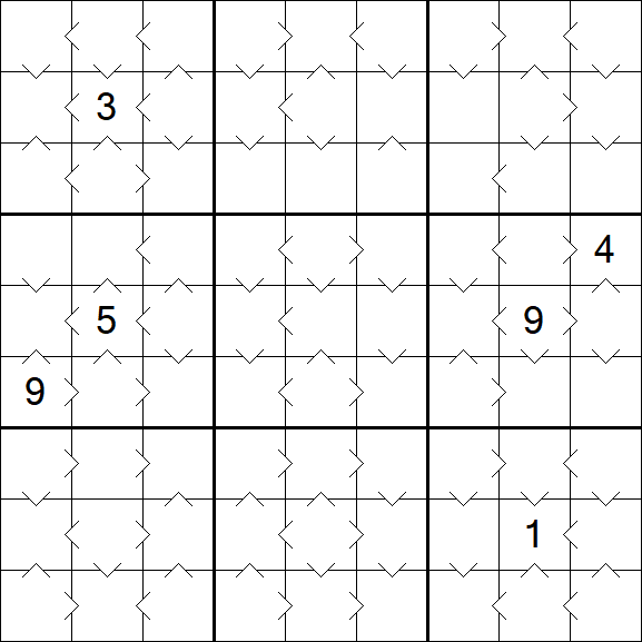 Greater Than Sudoku - Medium