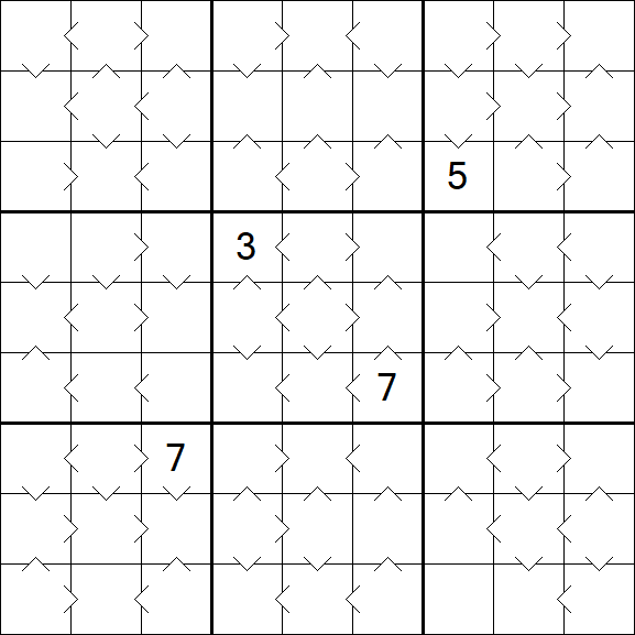 Greater Than Sudoku - Medium