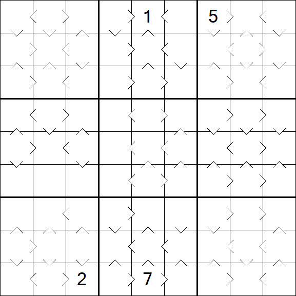 Greater Than Sudoku - Medium