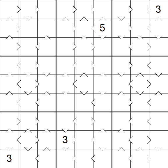 Greater Than Sudoku - Medium