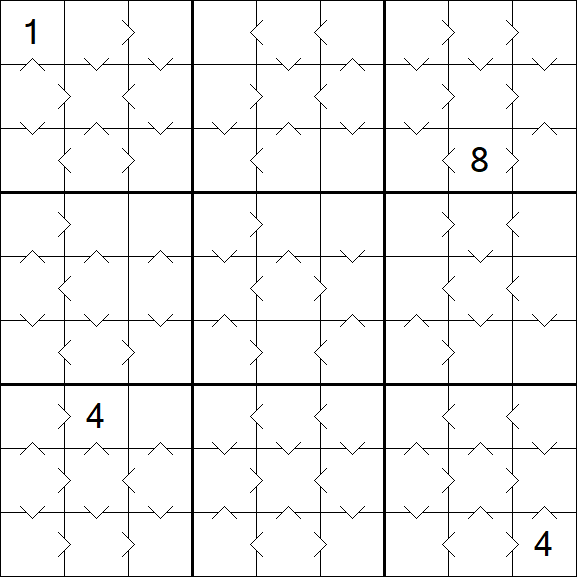 Greater Than Sudoku - Medium