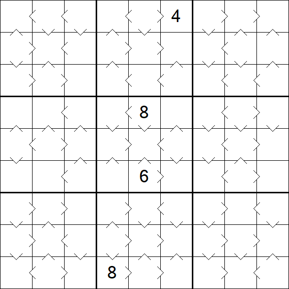 Greater Than Sudoku - Medium