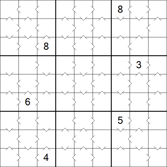 Greater Than Sudoku - Medium