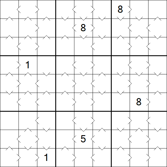 Greater Than Sudoku - Medium