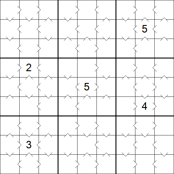 Greater Than Sudoku - Medium